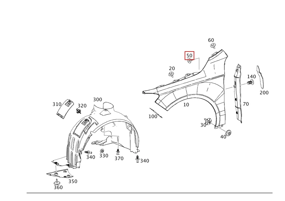 Консоль для EQE и Mercedes-AMG EQE Mercedes-Benz A2958808800