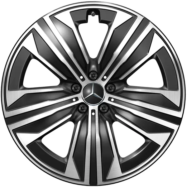 Колёсный диск Aero 5 спиц 21" 10J x 21 ET36 чёрный с проточкой Mercedes-Benz A29640113007X23