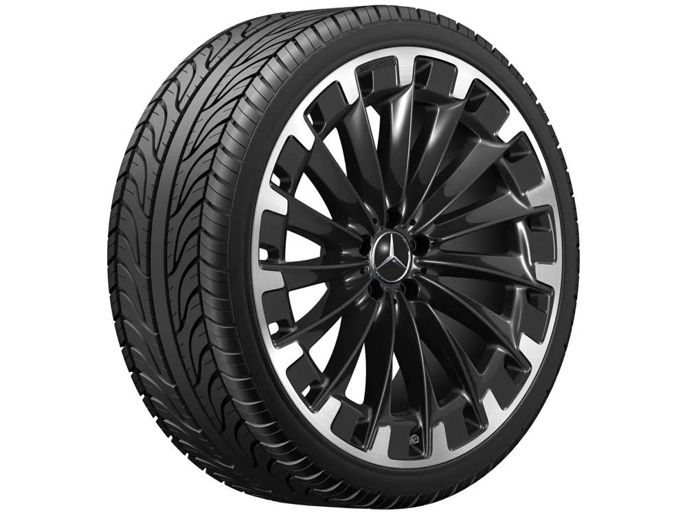 Колёсный диск AMG многоспицевый 22" 9,5J x 22 ET30 чёрный Mercedes-Benz A29640118007X23