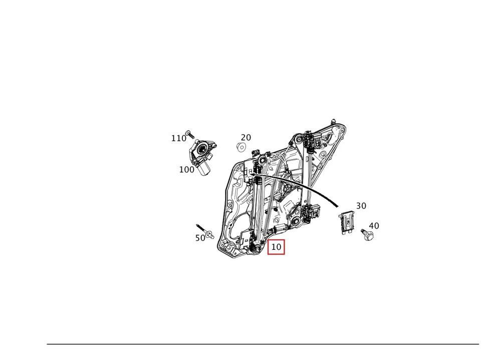 Основа для EQS и Mercedes-Maybach EQS Mercedes-Benz A2967303502