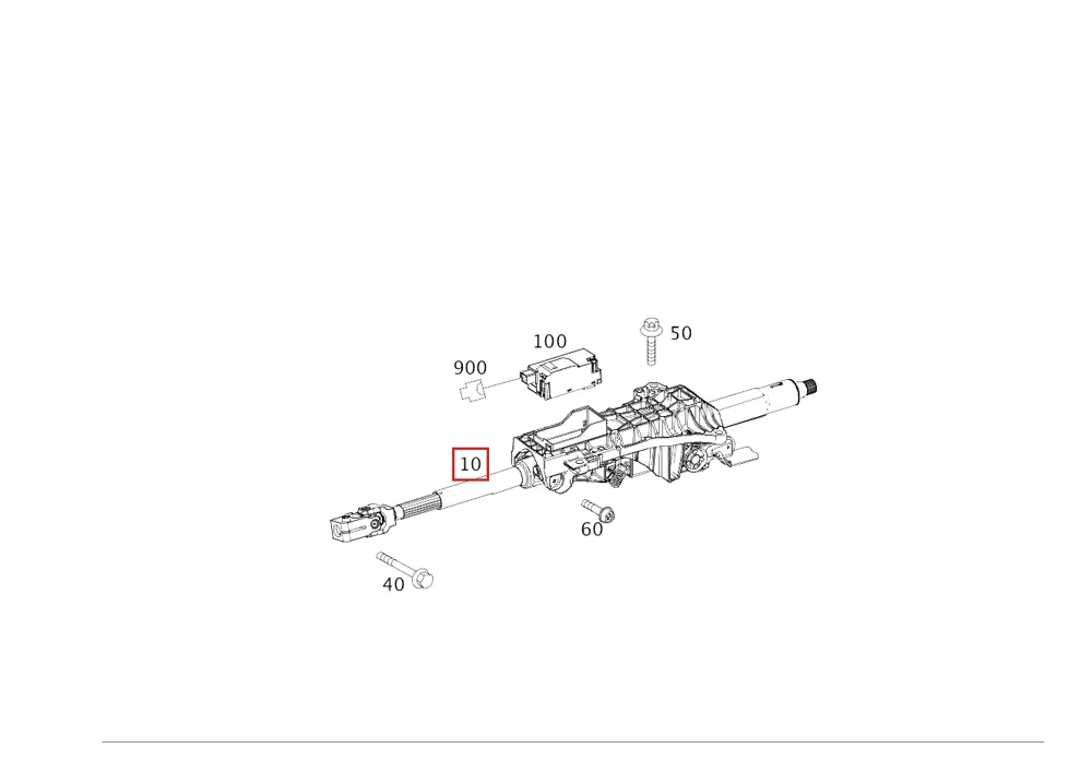 Рулевая колонка для EQS, Mercedes-AMG EQS и Mercedes-Maybach EQS Mercedes-Benz A2974604100