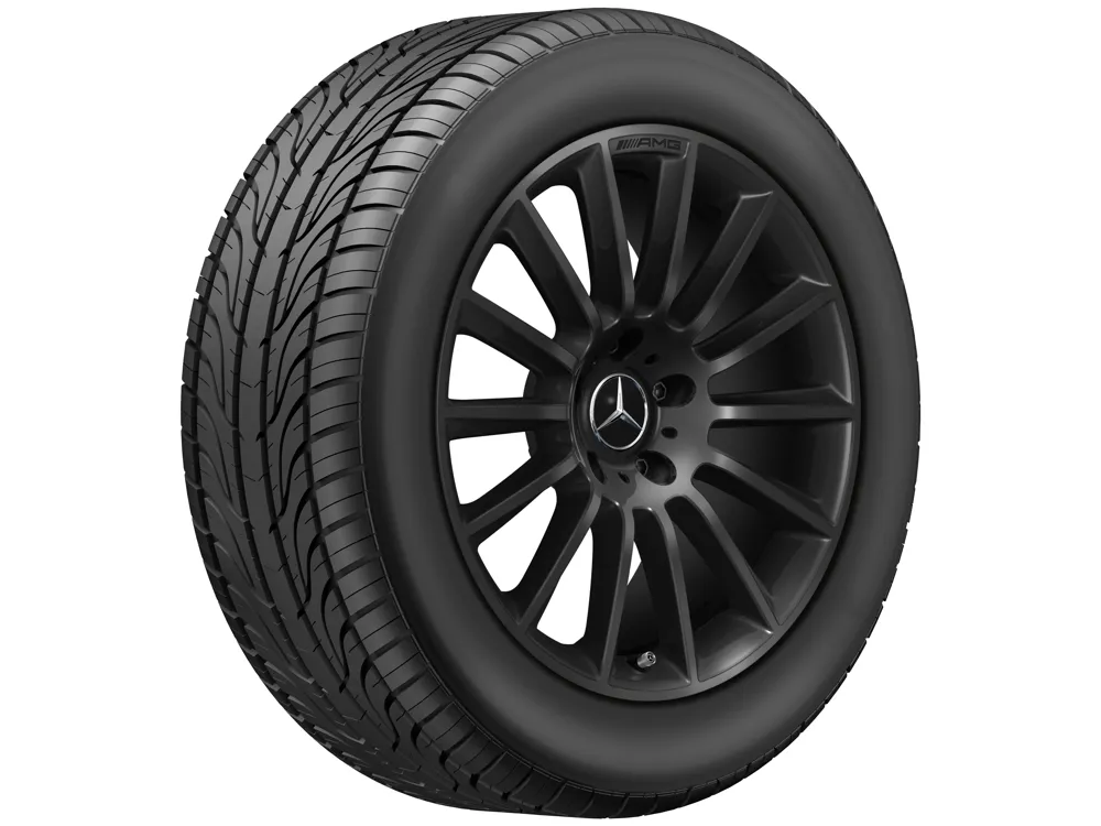 Колёсный диск AMG многоспицевый 20" 8,5J x 20 ET32 чёрный глянцевый Mercedes-Benz A46340117007X43