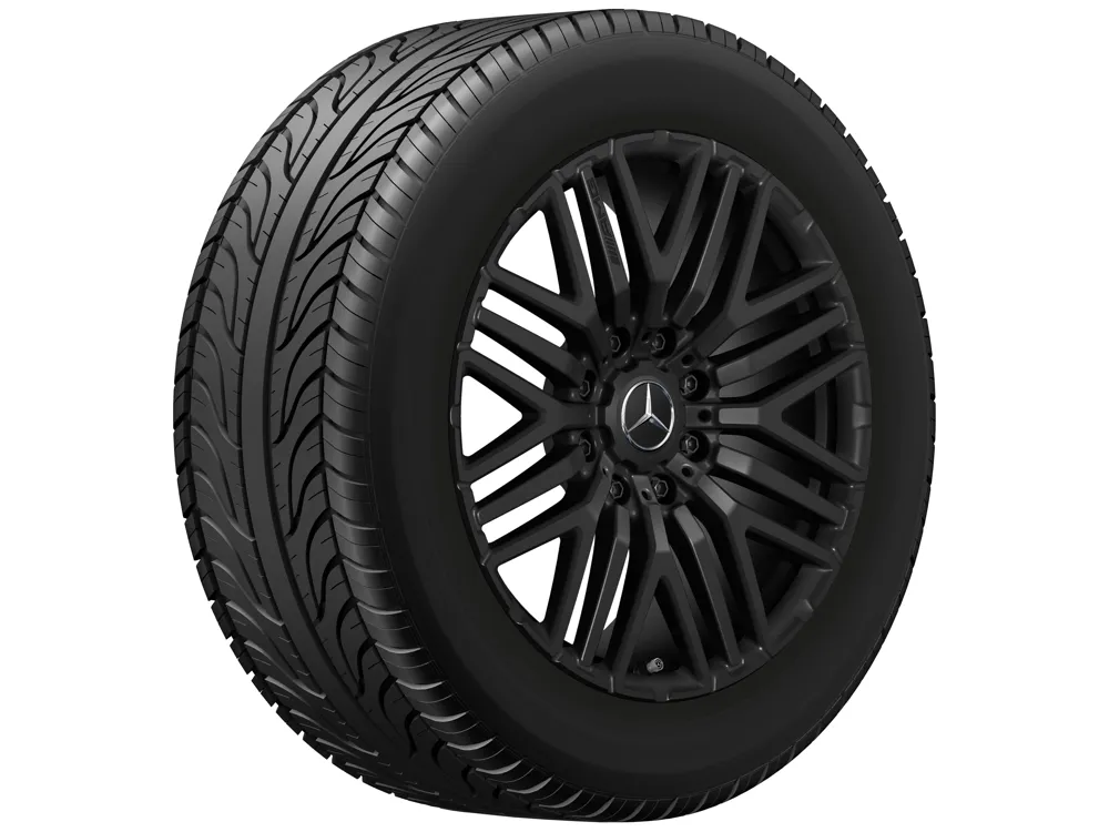 Кованый диск AMG Cross Spoke 22" 9,5J x 22 ET60 чёрный матовый Mercedes-Benz A46340140007X35