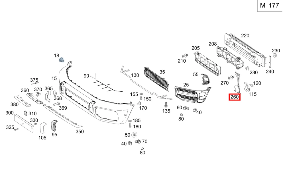 Воздуховод левый для G-класса 463 Mercedes-Benz A4638858901
